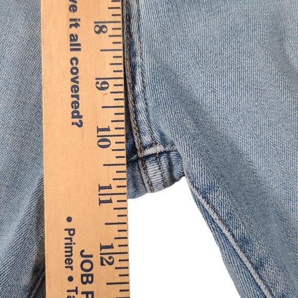 Levis 721 Jeans Womens 30 28x28 High Rise Skinny Light Wash Stretch Distressed - Picture 13 of 15